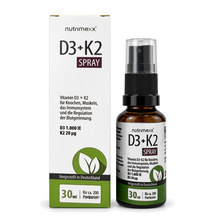 Load image into Gallery viewer, Nutrimexx Vitamin D3+K2 Spray – Sprayflasche mit Verpackung

