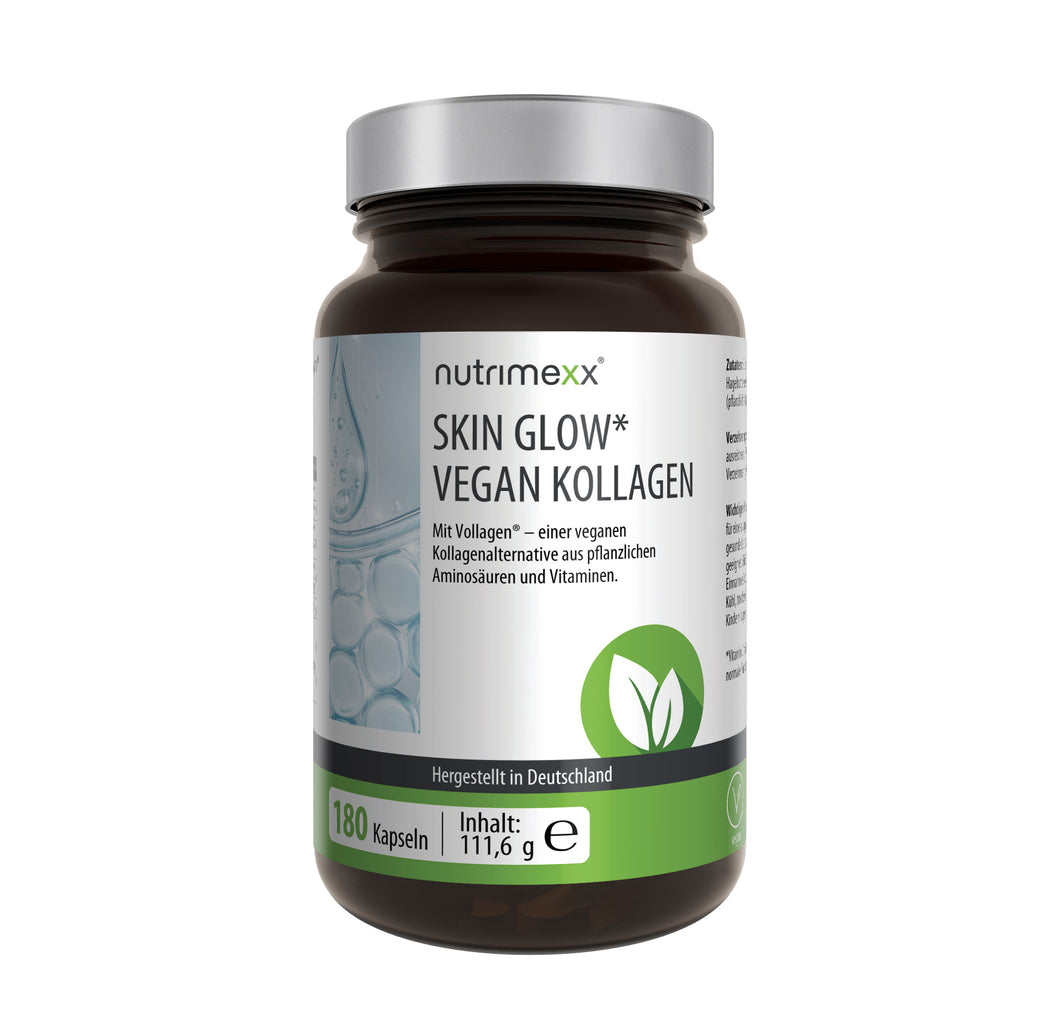 Nutrimexx Skin Glow Vegan Kollagen – Vorderseite der Dose
